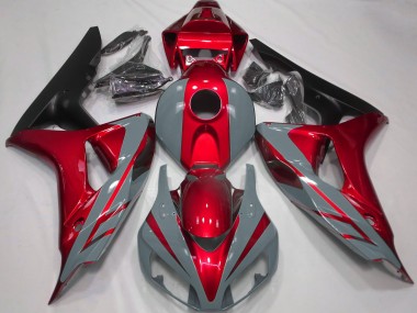 Nardo Gris & Rouge 2006-2007 Honda CBR1000RR Carénage Moto