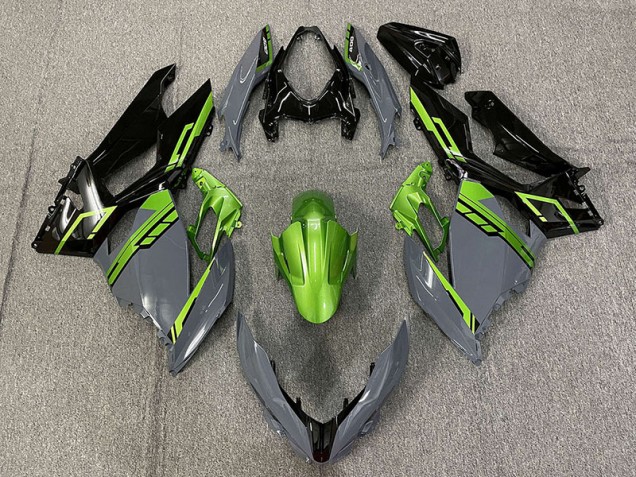 Nardo Gris & Vert 2018-2023 Kawasaki Ninja 400 Carénage Moto Nardo Gris & Vert 2018-2023 Kawasaki Ninja 400 Carénage Moto