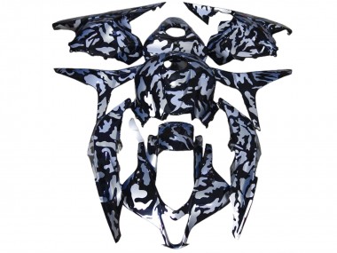 Neige Argentée Camo 2009-2012 Honda CBR600RR Carénage Moto