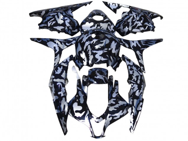 Neige Argentée Camo 2009-2012 Honda CBR600RR Carénage Moto Neige Argentée Camo 2009-2012 Honda CBR600RR Carénage Moto
