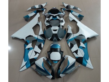 Neige Bleu Glacier Camo 2008-2016 Yamaha R6 Carénage Moto