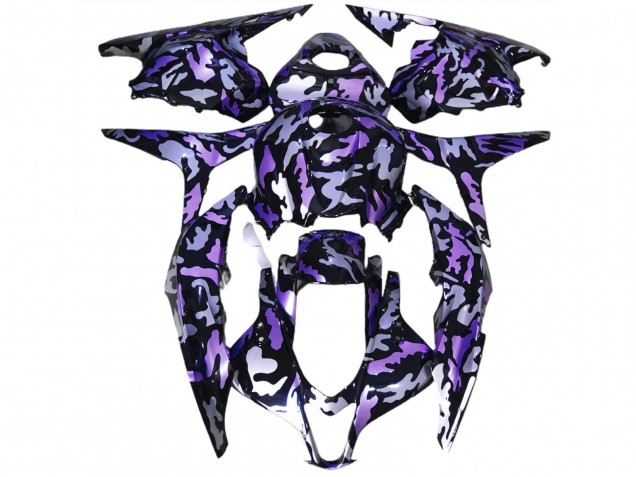 Neige Violette Camo 2009-2012 Honda CBR600RR Carénage Moto Neige Violette Camo 2009-2012 Honda CBR600RR Carénage Moto