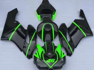 Nero Lucido E Verde Alta Visibilità 2004-2005 Honda CBR1000RR Carénage Moto