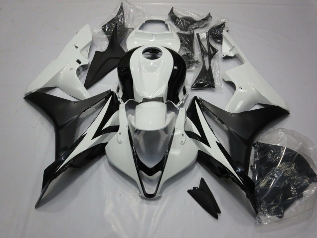 Nettoyer Le Noir & Le Blanc 2007-2008 Honda CBR600RR Carénage Moto Nettoyer Le Noir & Le Blanc 2007-2008 Honda CBR600RR Carénage Moto