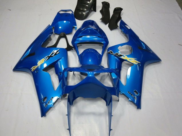 Ninja Bleu 2003-2004 Kawasaki ZX6R Carénage Moto Ninja Bleu 2003-2004 Kawasaki ZX6R Carénage Moto