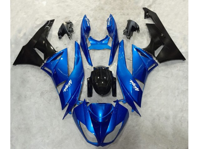Ninja Bleu & Noir 2009-2012 Kawasaki ZX6R Carénage Moto Ninja Bleu & Noir 2009-2012 Kawasaki ZX6R Carénage Moto