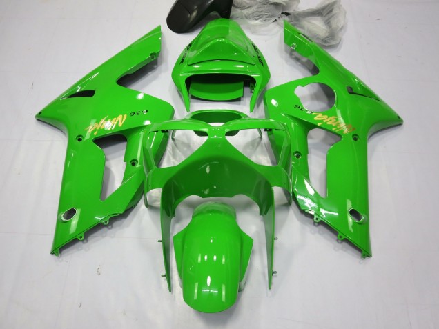 Ninja Vert 2003-2004 Kawasaki ZX6R Carénage Moto Ninja Vert 2003-2004 Kawasaki ZX6R Carénage Moto