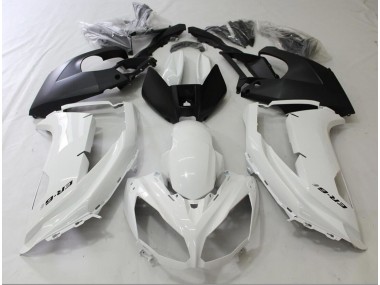 Noir & Blanc 2012-2016 Kawasaki Ninja 650R Carénage Moto