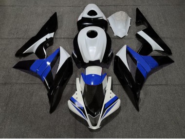 Noir Blanc & Bleu 2007-2008 Honda CBR600RR Carénage Moto