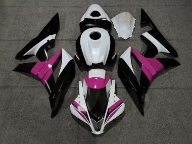 Noir Blanc & Rose 2007-2008 Honda CBR600RR Carénage Moto