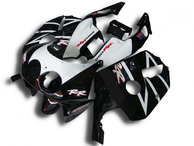Noir Blanc Rr 1990-1998 Honda CBR250RR Carénage Moto Noir Blanc Rr 1990-1998 Honda CBR250RR Carénage Moto