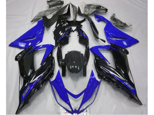 Noir & Bleu 2013-2018 Kawasaki ZX6R Carénage Moto Noir & Bleu 2013-2018 Kawasaki ZX6R Carénage Moto