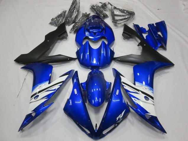 Noir Bleu & Blanc 2004-2006 Yamaha R1 Carénage Moto Noir Bleu & Blanc 2004-2006 Yamaha R1 Carénage Moto