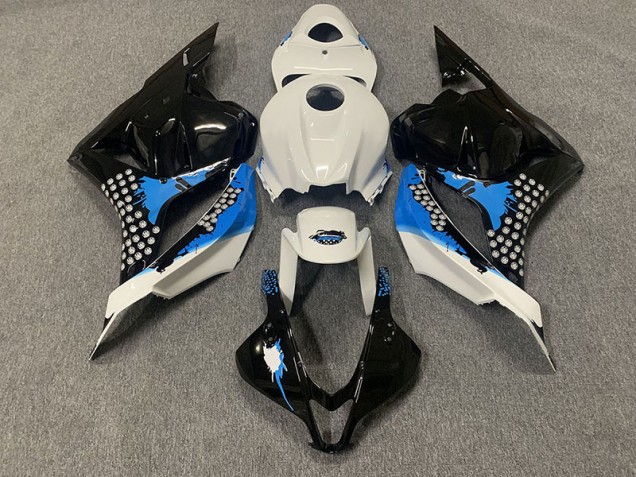 Noir Bleu & Blanc 2009-2012 Honda CBR600RR Carénage Moto Noir Bleu & Blanc 2009-2012 Honda CBR600RR Carénage Moto