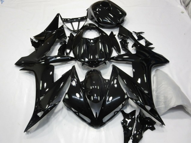 Noir Brillant 2004-2006 Yamaha R1 Carénage Moto Noir Brillant 2004-2006 Yamaha R1 Carénage Moto