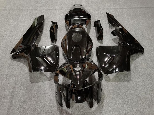 Noir Brillant 2005-2006 Honda CBR600RR Carénage Moto Noir Brillant 2005-2006 Honda CBR600RR Carénage Moto
