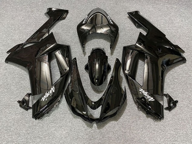 Noir Brillant 2007-2008 Kawasaki ZX6R Carénage Moto Noir Brillant 2007-2008 Kawasaki ZX6R Carénage Moto
