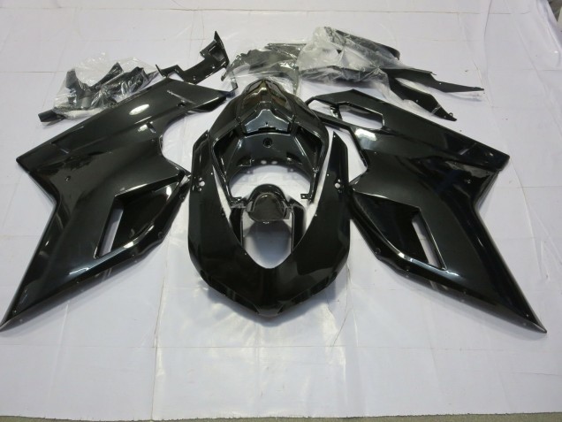 Noir Brillant 2007-2014 Ducati 848 1098 1198 Carénage Moto Noir Brillant 2007-2014 Ducati 848 1098 1198 Carénage Moto