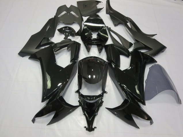 Noir Brillant 2008-2010 Kawasaki ZX10R Carénage Moto Noir Brillant 2008-2010 Kawasaki ZX10R Carénage Moto