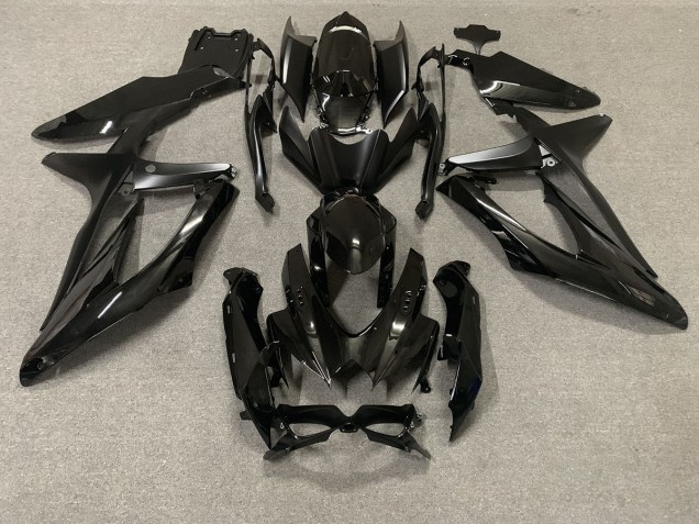 Noir Brillant 2008-2010 Suzuki GSXR 600-750 Carénage Moto Noir Brillant 2008-2010 Suzuki GSXR 600-750 Carénage Moto