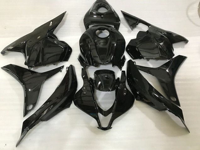 Noir Brillant 2009-2012 Honda CBR600RR Carénage Moto Noir Brillant 2009-2012 Honda CBR600RR Carénage Moto