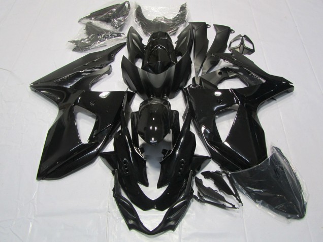 Noir Brillant 2009-2016 Suzuki GSXR 1000 Carénage Moto Noir Brillant 2009-2016 Suzuki GSXR 1000 Carénage Moto