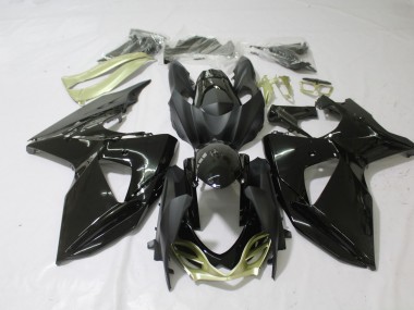 Noir Brillant Argent Mat 2009-2016 Suzuki GSXR 1000 Carénage Moto