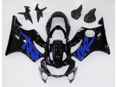 Noir Brillant & Bleu 1999-2000 Honda CBR600 F4 Carénage Moto