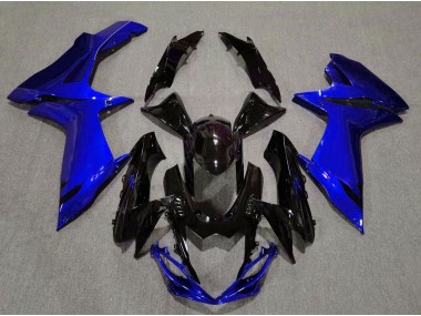 Noir Brillant & Bleu Aqua 2011-2024 Suzuki GSXR 600-750 Carénage Moto