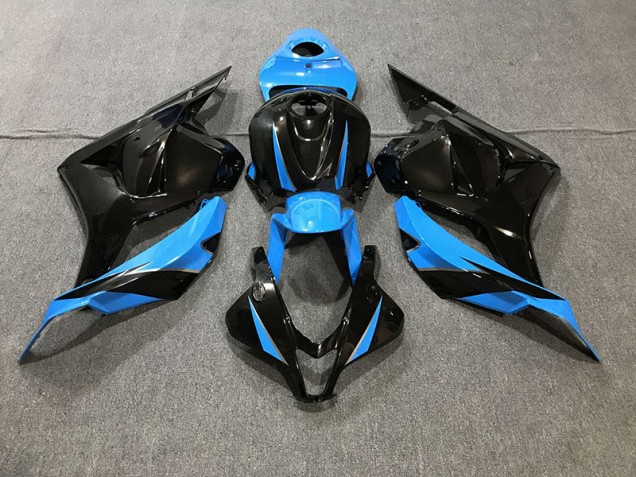 Noir Brillant & Bleu Ciel 2009-2012 Honda CBR600RR Carénage Moto Noir Brillant & Bleu Ciel 2009-2012 Honda CBR600RR Carénage Moto