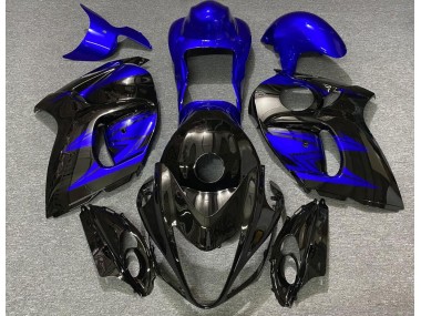 Noir Brillant & Bleu Profond 2008-2020 Suzuki GSXR 1300 Carénage Moto