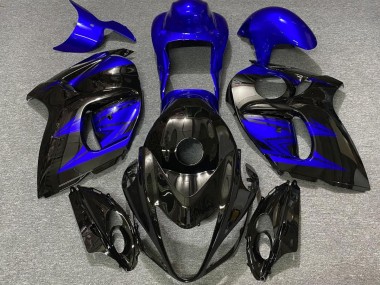 Noir Brillant & Bleu Profond 2008-2020 Suzuki GSXR 1300 Carénage Moto