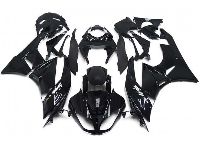 Noir Brillant Lisse 2009-2012 Kawasaki ZX6R Carénage Moto Noir Brillant Lisse 2009-2012 Kawasaki ZX6R Carénage Moto