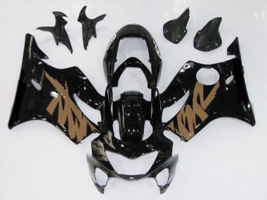 Noir Brillant & Marron 1999-2000 Honda CBR600 F4 Carénage Moto