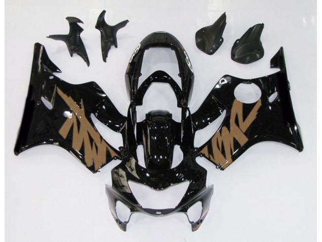 Noir Brillant & Marron 1999-2000 Honda CBR600 F4 Carénage Moto Noir Brillant & Marron 1999-2000 Honda CBR600 F4 Carénage Moto