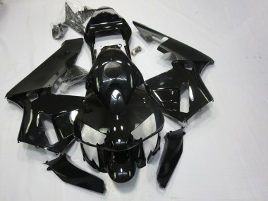 Noir Brillant & Mat 2003-2004 Honda CBR600RR Carénage Moto