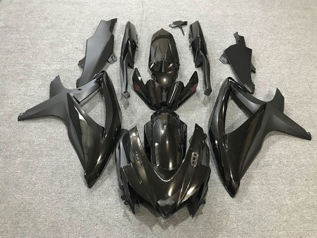 Noir Brillant/Mat 2008-2010 Suzuki GSXR 600-750 Carénage Moto Noir Brillant/Mat 2008-2010 Suzuki GSXR 600-750 Carénage Moto