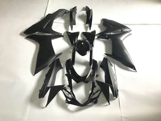 Noir Brillant & Mat 2011-2024 Suzuki GSXR 600-750 Carénage Moto Noir Brillant & Mat 2011-2024 Suzuki GSXR 600-750 Carénage Moto