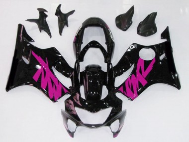Noir Brillant & Rose 1999-2000 Honda CBR600 F4 Carénage Moto