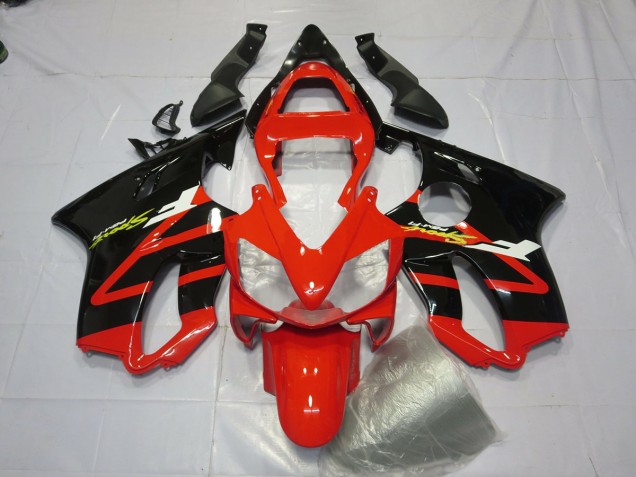 Noir Brillant & Rouge 2001-2003 Honda CBR600 F4i Carénage Moto Noir Brillant & Rouge 2001-2003 Honda CBR600 F4i Carénage Moto