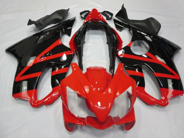 Noir Brillant & Rouge 2004-2007 Honda CBR600 F4i Carénage Moto Noir Brillant & Rouge 2004-2007 Honda CBR600 F4i Carénage Moto