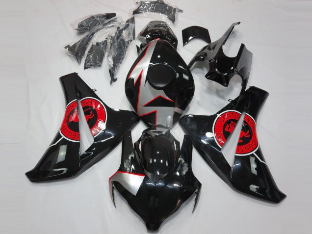 Noir Brillant & Rouge 2008-2011 Honda CBR1000RR Carénage Moto Noir Brillant & Rouge 2008-2011 Honda CBR1000RR Carénage Moto