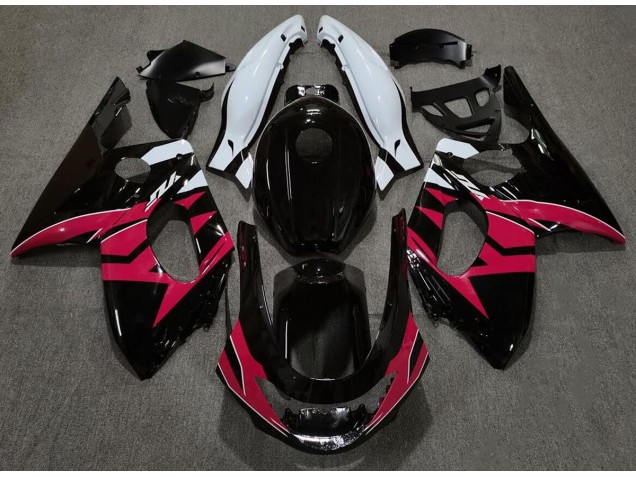 Noir Brillant Rouge & Blanc 1998-2007 Yamaha YZF600 Carénage Moto Noir Brillant Rouge & Blanc 1998-2007 Yamaha YZF600 Carénage Moto
