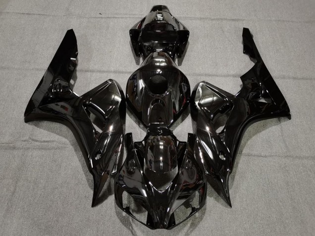 Noir Brillant Uni 2006-2007 Honda CBR1000RR Carénage Moto Noir Brillant Uni 2006-2007 Honda CBR1000RR Carénage Moto