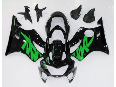 Noir Brillant & Vert 1999-2000 Honda CBR600 F4 Carénage Moto