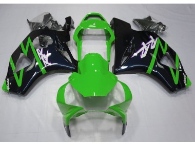 Noir Brillant & Vert 2002-2003 Honda CBR954RR Carénage Moto