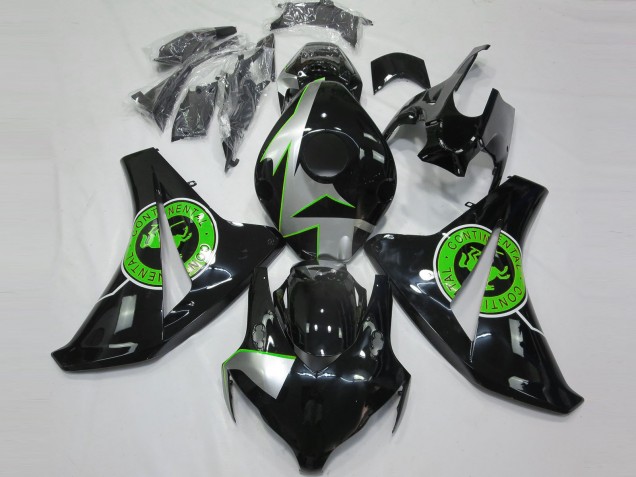 Noir Brillant & Vert 2008-2011 Honda CBR1000RR Carénage Moto Noir Brillant & Vert 2008-2011 Honda CBR1000RR Carénage Moto