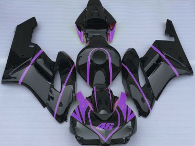 Noir Brillant & Violet 2004-2005 Honda CBR1000RR Carénage Moto
