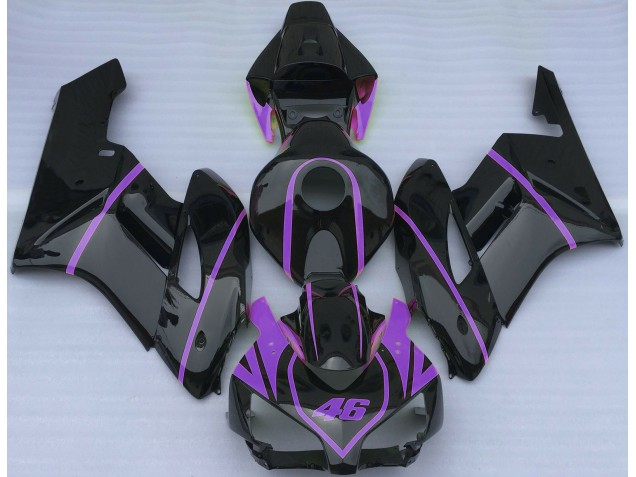 Noir Brillant & Violet 2004-2005 Honda CBR1000RR Carénage Moto Noir Brillant & Violet 2004-2005 Honda CBR1000RR Carénage Moto