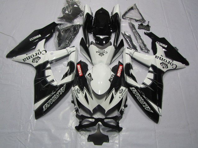 Noir Corona 2008-2010 Suzuki GSXR 600-750 Carénage Moto Noir Corona 2008-2010 Suzuki GSXR 600-750 Carénage Moto